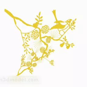 Yellow Home Furnishings Decor 3d model