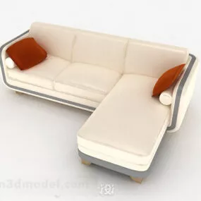 Yellow Home Multi-seater Sofa 3d model