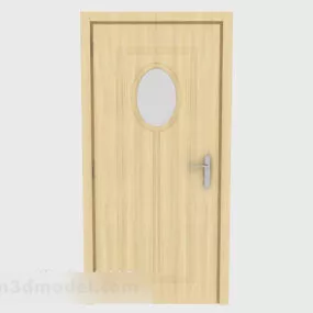 Yellow Home Room Door 3d model