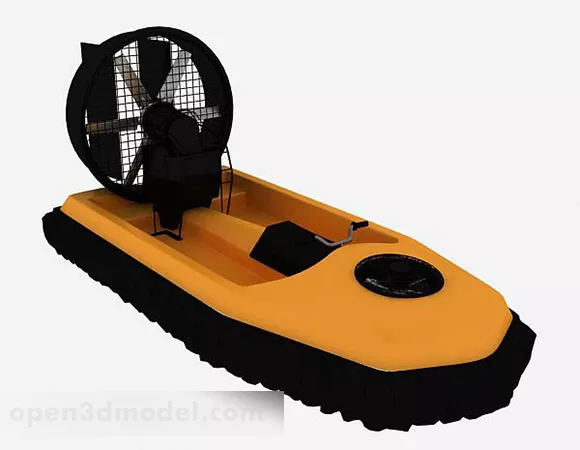 Cabin Motorboat 3d model