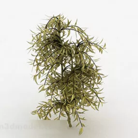 Yellow Leaf Bushes 3d model