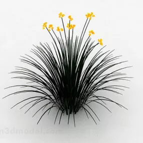 Garden Yellow Leaf Flower 3d model