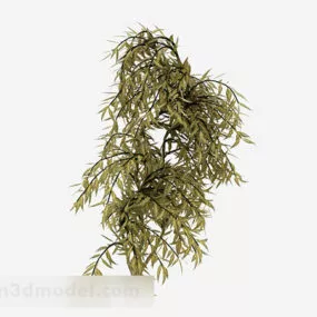 Yellow Leaves Landscape Plants 3d model
