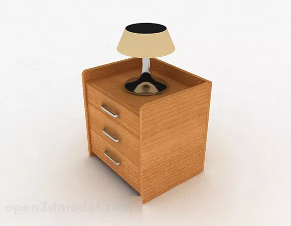 Yellow Minimalist Bedside Table 3d model Yellow Minimalist Bedside Table 3d model