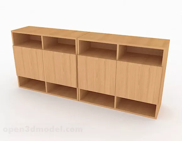 Yellow Minimalist Cabinet 3d model Yellow Minimalist Cabinet 3d model