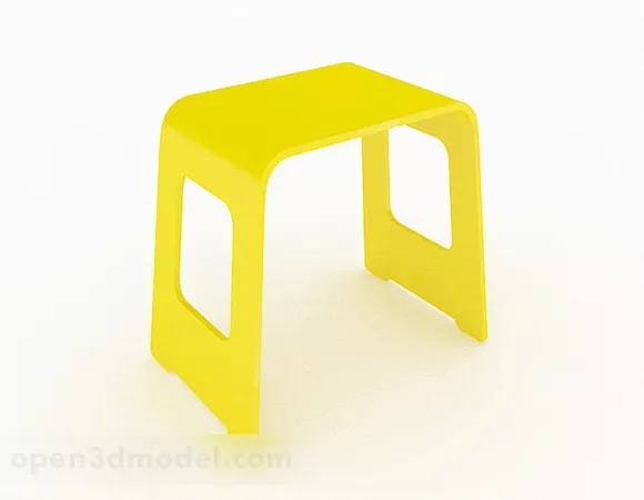 Yellow Minimalist Lounge Chair Furniture 3d model Yellow Minimalist Lounge Chair Furniture 3d model