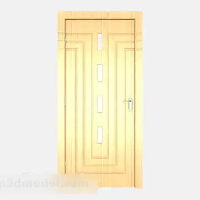 Yellow Minimalist Room Door 3d model