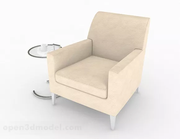 Yellow Minimalist Single Sofa Decor 3d model Yellow Minimalist Single Sofa Decor 3d model