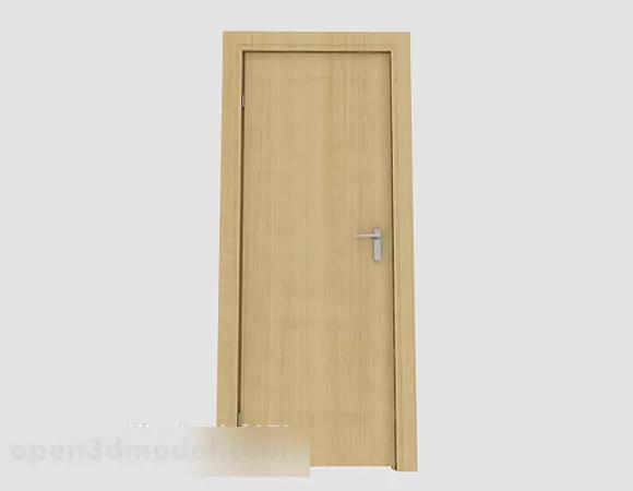 Yellow Minimalist Style Room Door 3d model Yellow Minimalist Style Room Door 3d model
