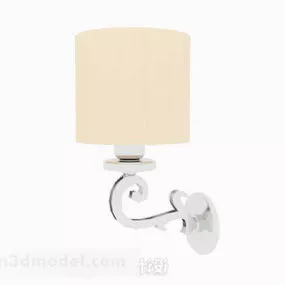 Yellow Minimalist Wall Lamp 3d model