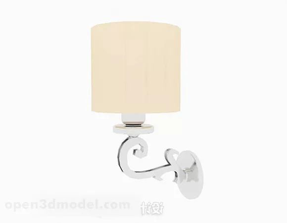 Yellow Minimalist Wall Lamp 3d model Yellow Minimalist Wall Lamp 3d model