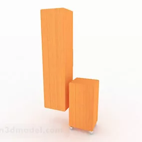 Yellow Minimalist Wardrobe 3d model