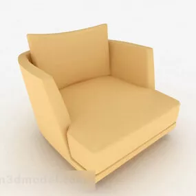 Minimalist Resting Single Sofa Chair 3d model