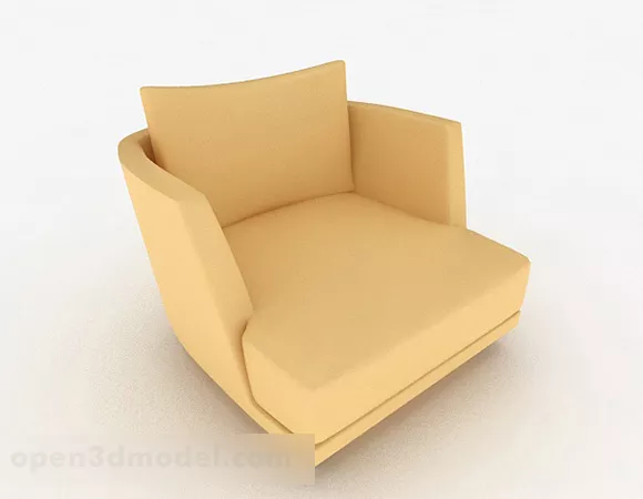 Minimalist Resting Single Sofa Chair 3d model Minimalist Resting Single Sofa Chair 3d model