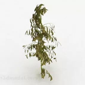Yellow Oval Leaf Tree 3d model
