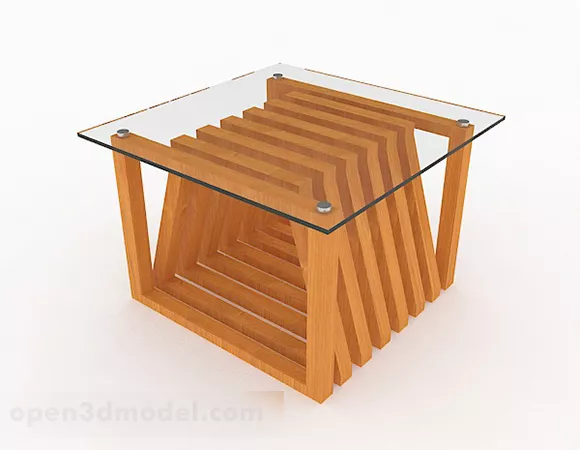 Yellow Personality Small Coffee Table 3d model Yellow Personality Small Coffee Table 3d model
