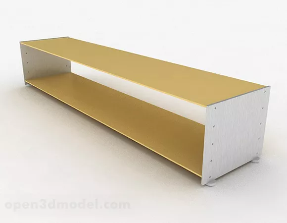 Yellow Shoe Cabinet 3d model Yellow Shoe Cabinet 3d model
