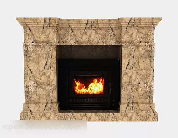 Portable Fireplace 3d model