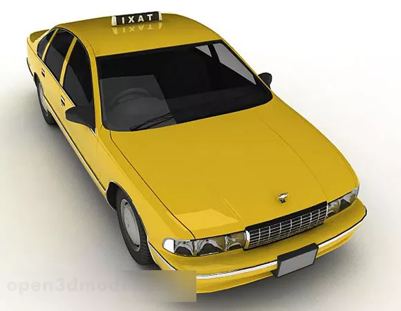 Yellow Taxi V1 3d model Yellow Taxi V1 3d model