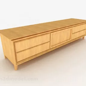 Yellow Tv Cabinet 3d model
