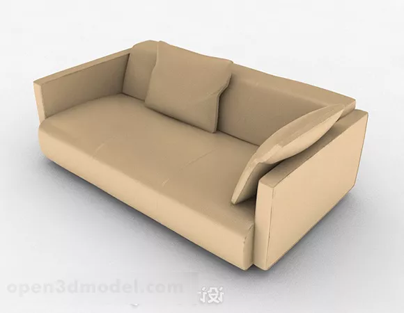 Two Seats Sofa 3d model Two Seats Sofa 3d model