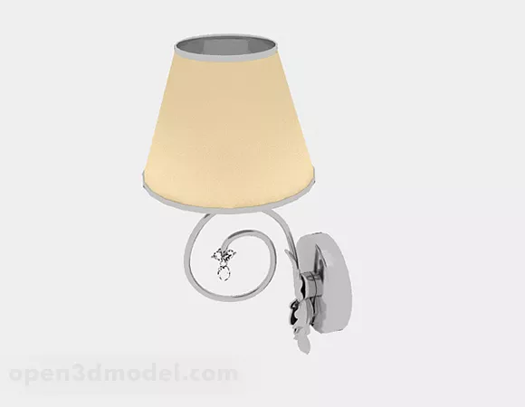 Yellow Wall Lamp 3d model Yellow Wall Lamp 3d model