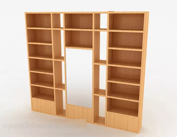 Wooden Simple Display Cabinet Furniture 3d model Wooden Simple Display Cabinet Furniture 3d model