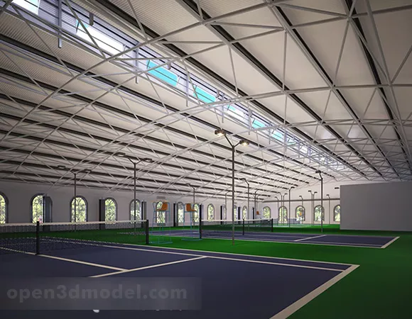 University Soccer Stadium 3d model
