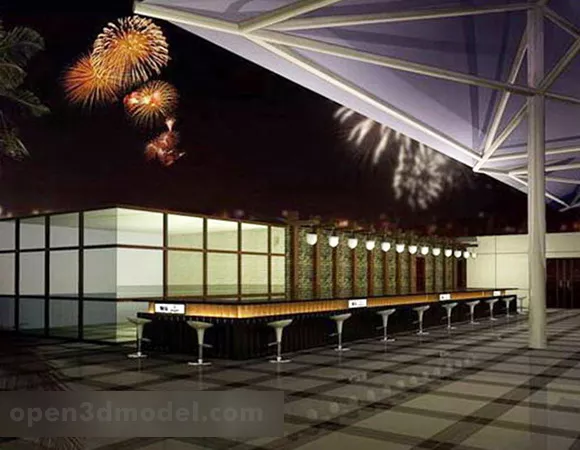 Outdoor Building 3d model Outdoor Building 3d model