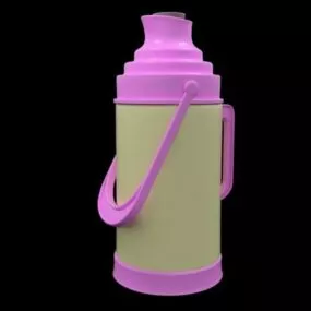 Old Thermos Bottle 3d model