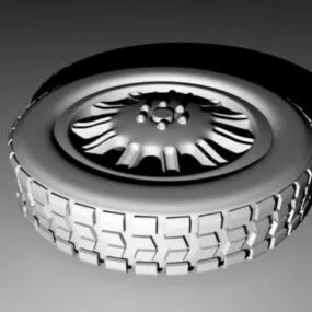 Truck Wheel Highpoly 3d model