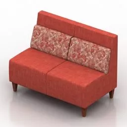 Two Seats Sofa Brend Design 3d model