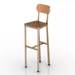 Wooden Bar Chair Design 3d model Wooden Bar Chair Design 3d model