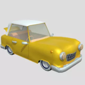 Vintage Style Car Design 3d model