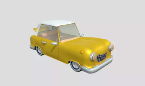Vintage Style Car Design 3d model Vintage Style Car Design 3d model