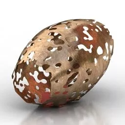 Christmas Egg Candlestick 3d model