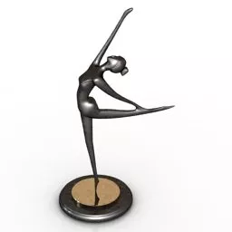 Female Dancing Figurine 3d model