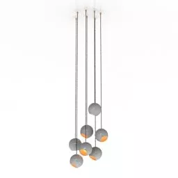 Luster Color Pendant Lights Chandeliers 3d model