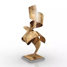 Brass Figurine Artwork 3d model