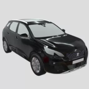 Sedan Car Black Coat 3d model