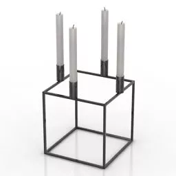 Candlestick Round Stand 3d model
