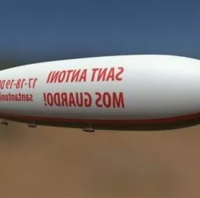White Zeppelin 3d model