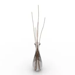 Dry Branches Vase 3d model