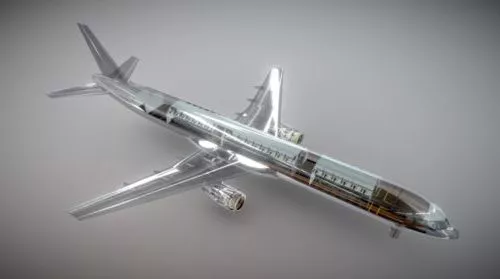 Micro Glider Plane 3d model