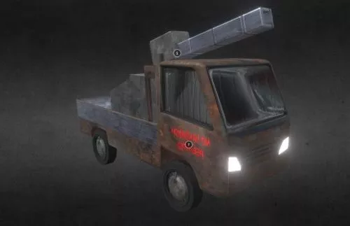 Autoloader Forklift Vehicle 3d model