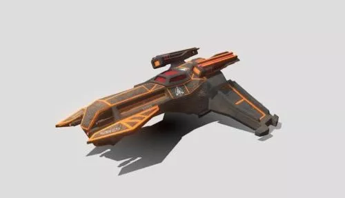 Scifi Rouge Spaceship 3d model