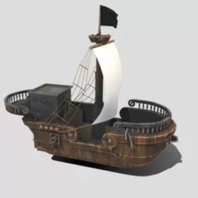 Vintage Ship Toy 3d model