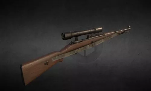 Old Rifle Gun 3d model Old Rifle Gun 3d model
