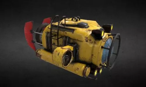 Supply Spaceship 3d model