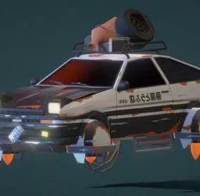 Initial Toyota Corolla Car 3d model